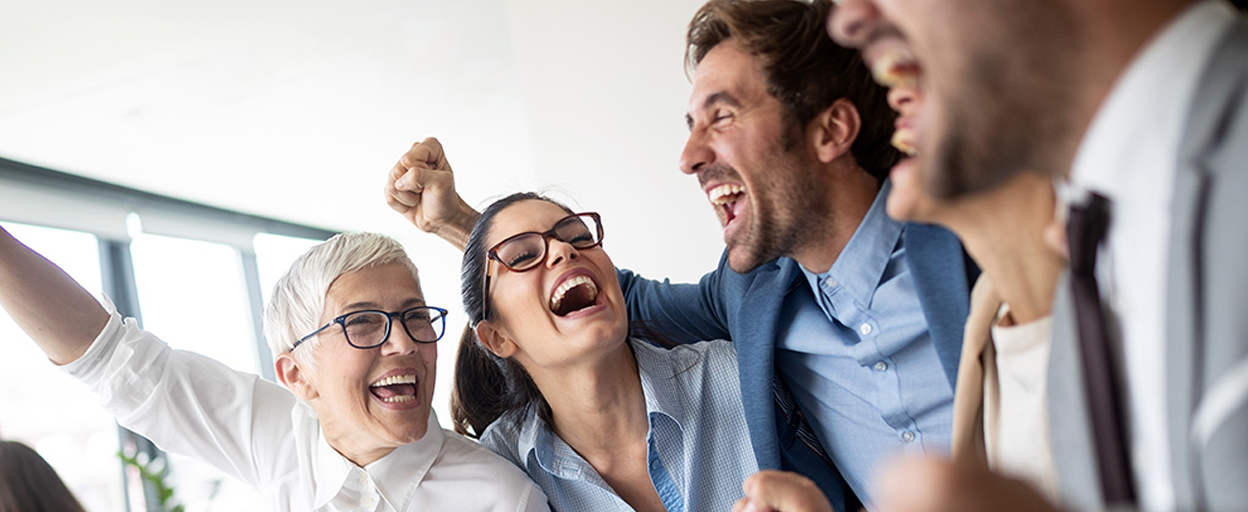 Group of people celebrating