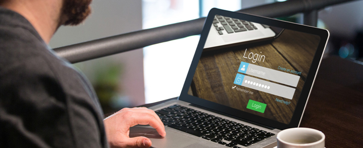 Tenant at laptop