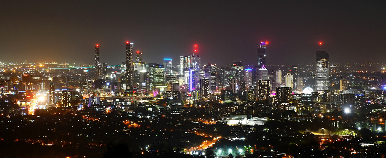 Brisbane skyline at night