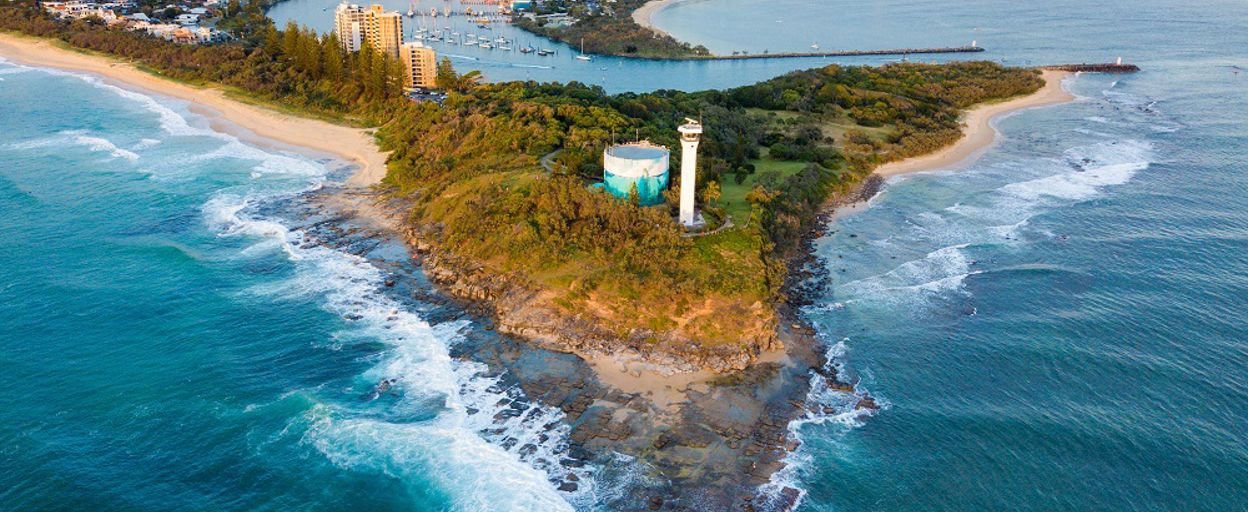 Aerial of Sunshine Coast