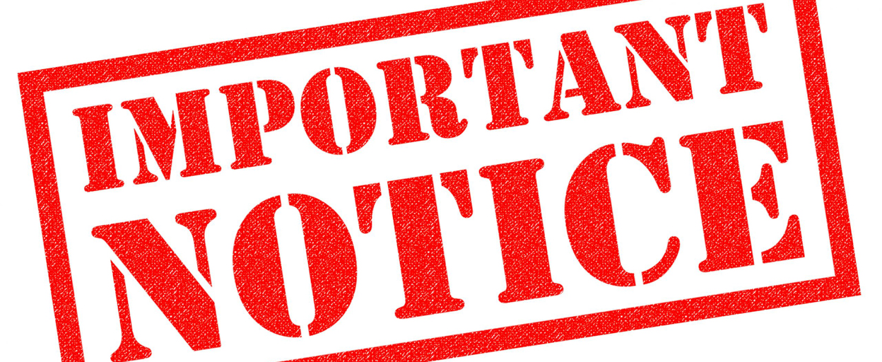 Important Notice