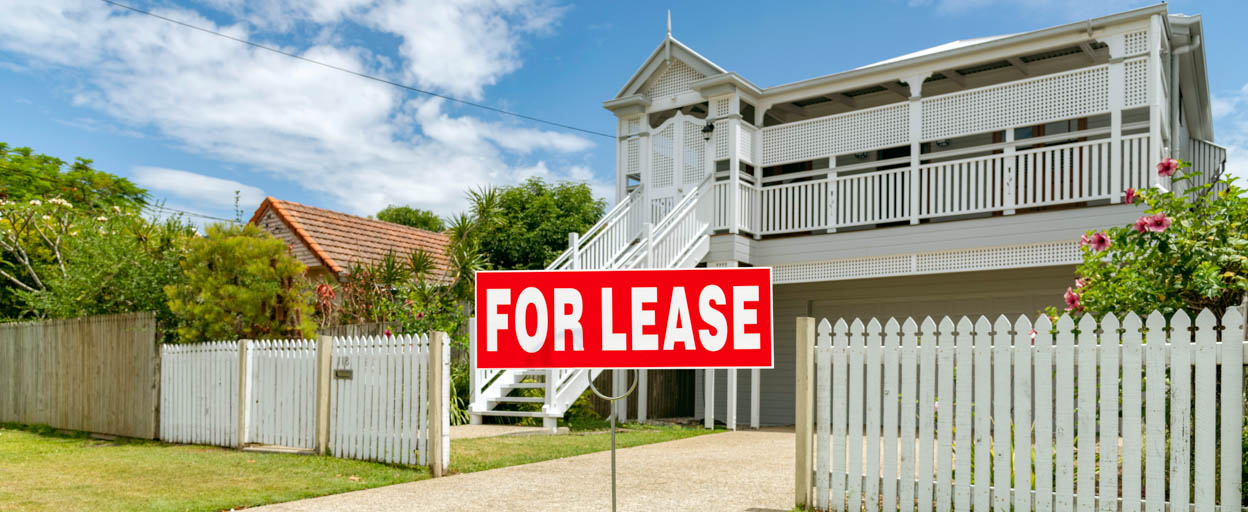 For Lease sign in front of a residential property