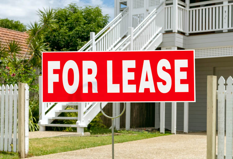 For Lease sign in front of a residential property